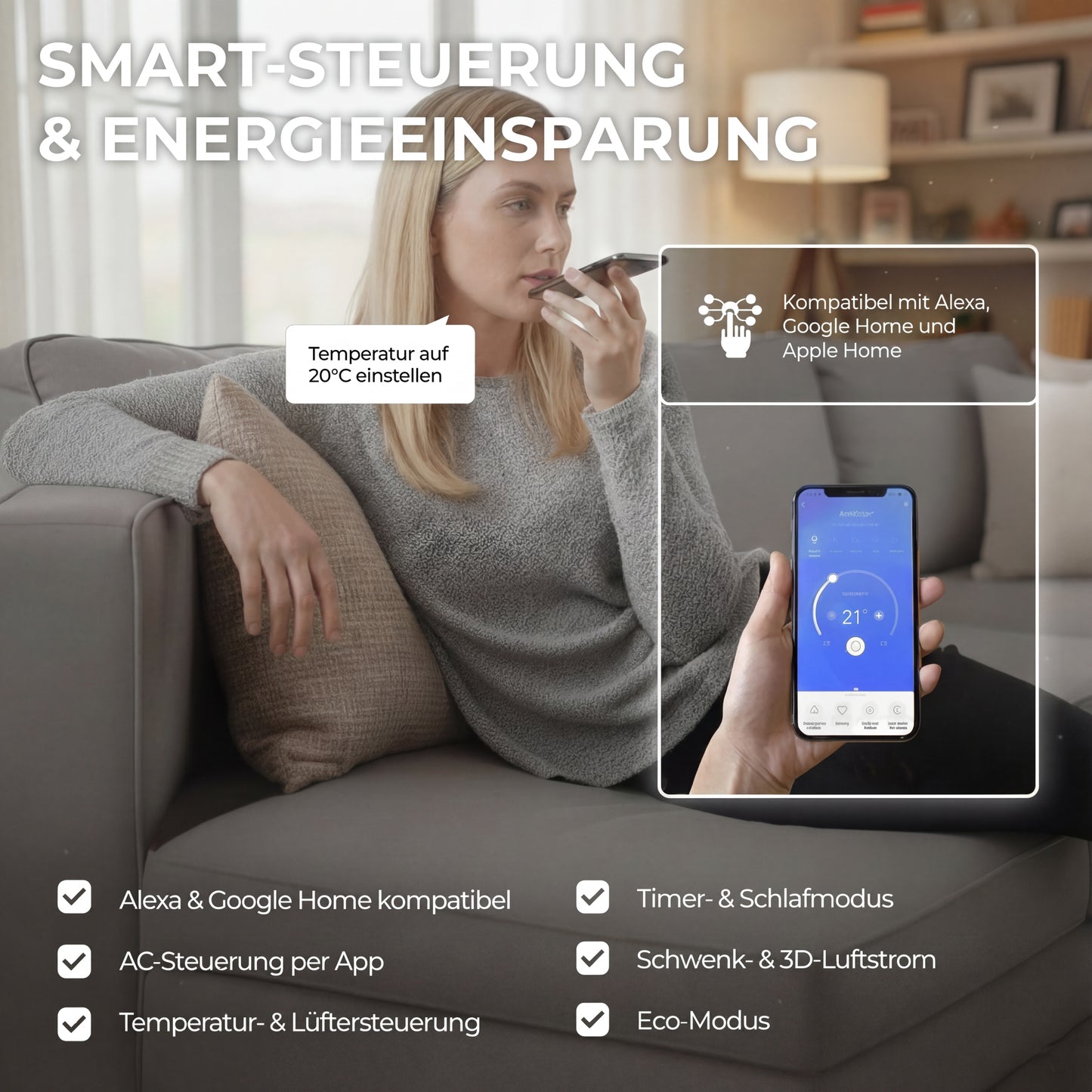 Frostwerke® Split Klimaanlage Quick Connect 12.000 BTU (3,5kW) Komplettset