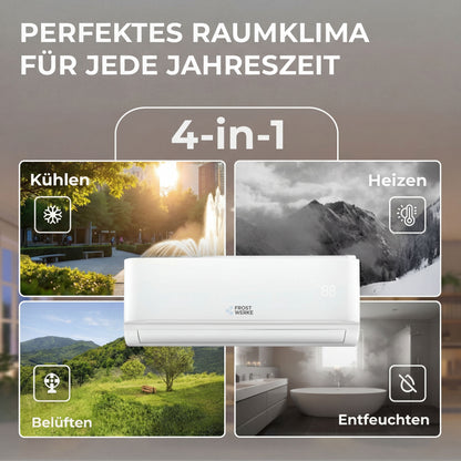 Frostwerke® R290 A+++ Split Klimaanlage 12.000 BTU (3,7kW)